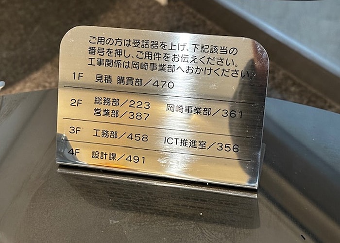 インフォメーション看板